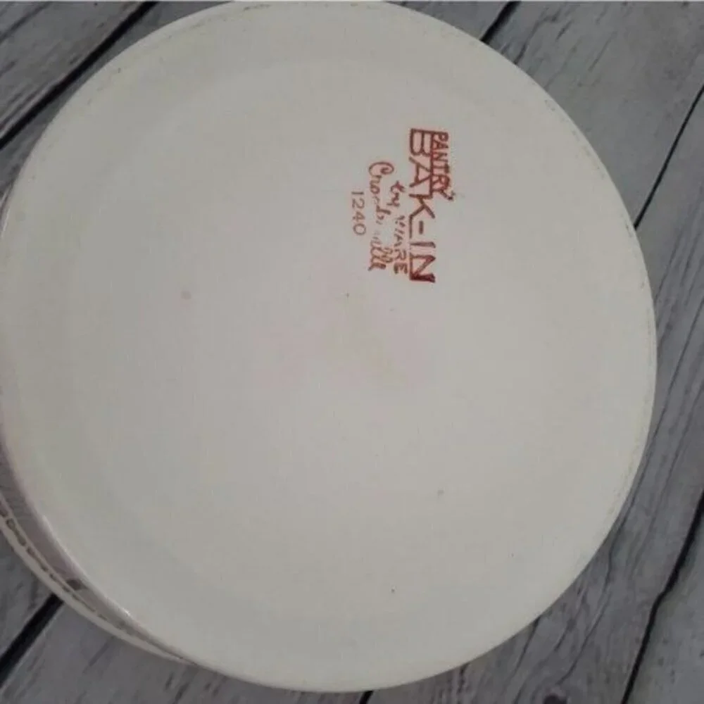 Vintage Pantry Bak-In Ware Crooksville Cream Bowl